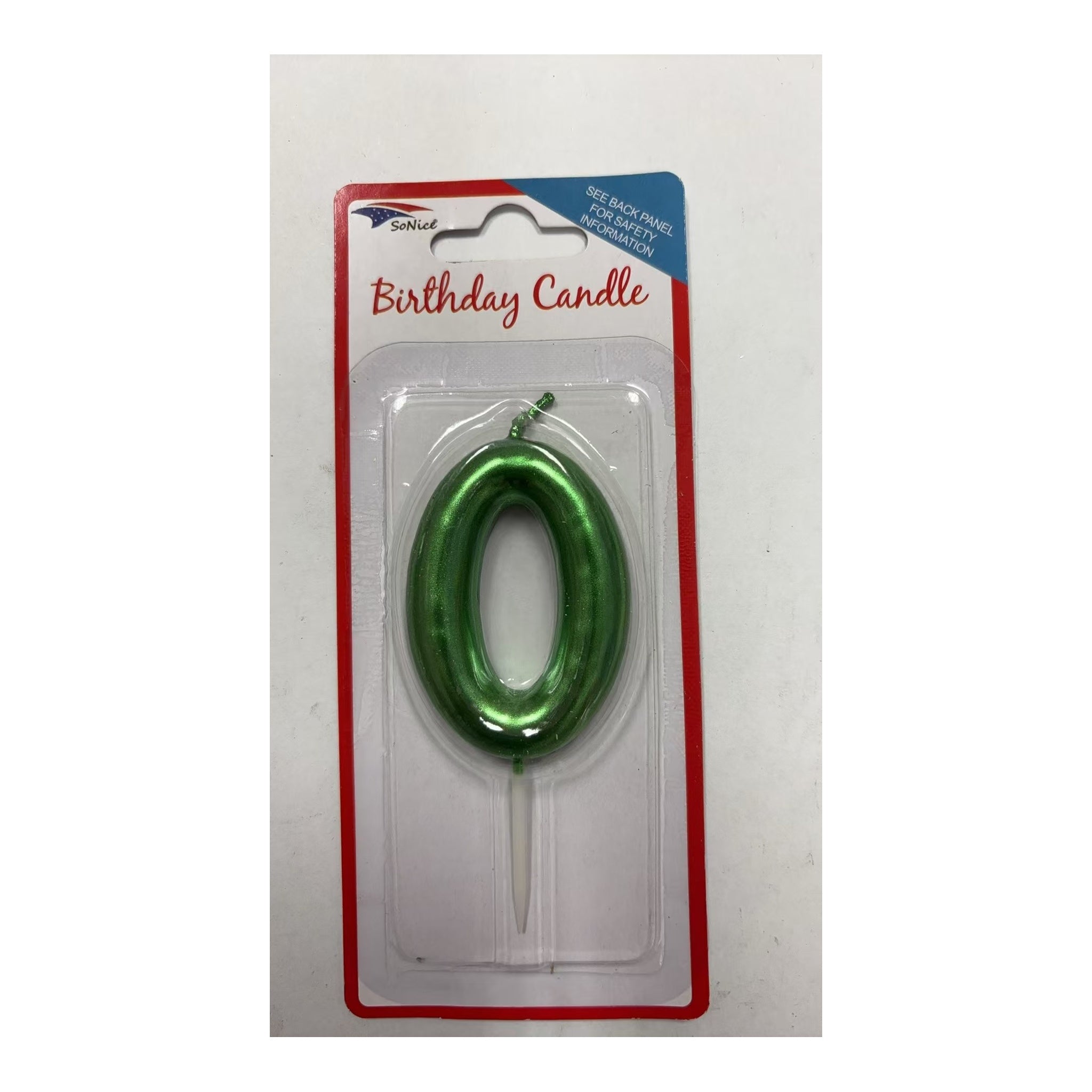 Number Candles 0 Emerald